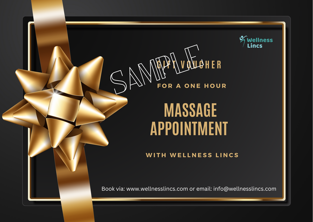 Massage gift vouchers