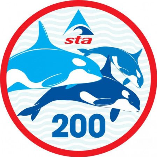 200 Metres - Certificate with Badge