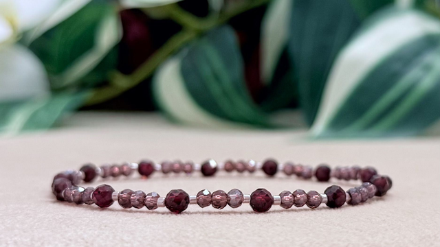 Bracelet | Grenat - Sobre