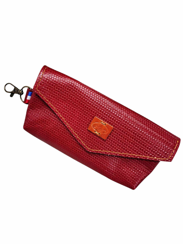 Pochette accroche sac - rouge