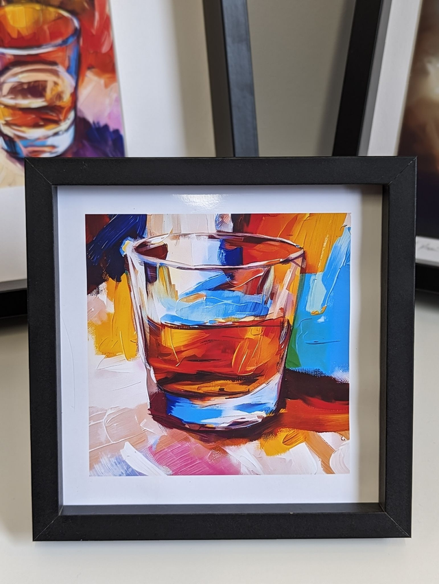 &#039;A Wee Dram&#039; - Whisky Glass, Framed Art Print