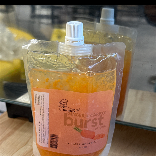 Ginger + Carrot burst 250ml