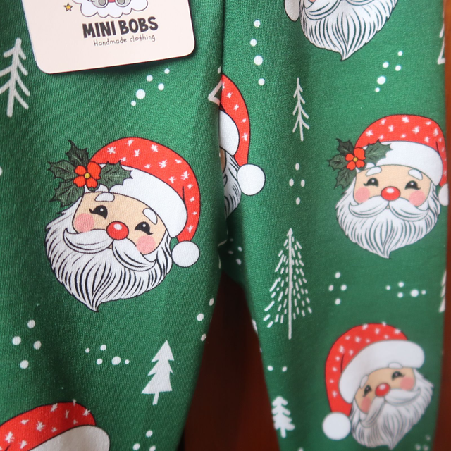 Green Santa Leggings