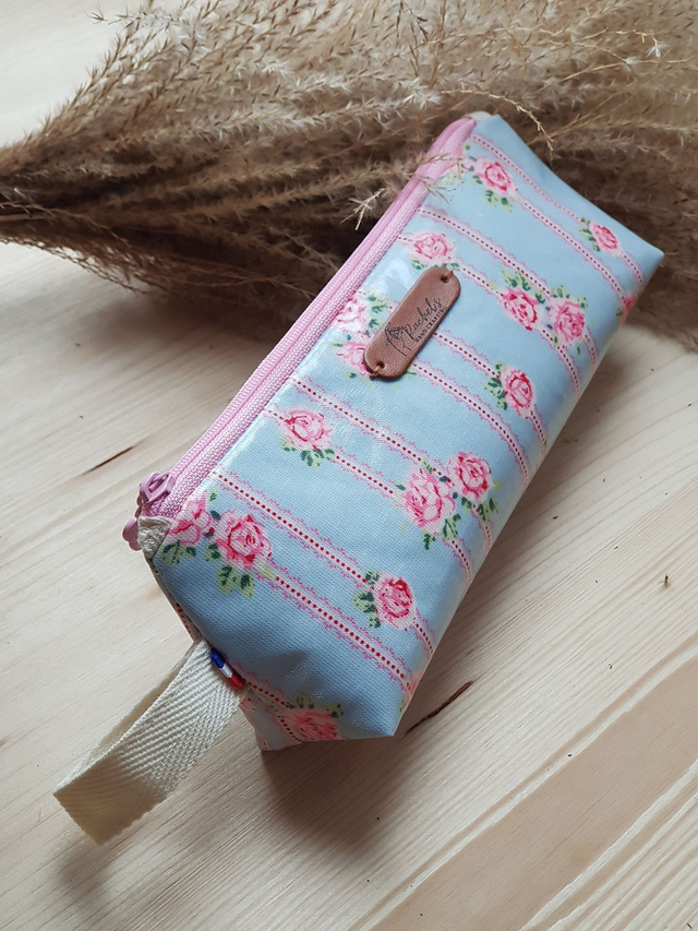 Trousse Polyvalente en Coton Enduit | Romantique Rose