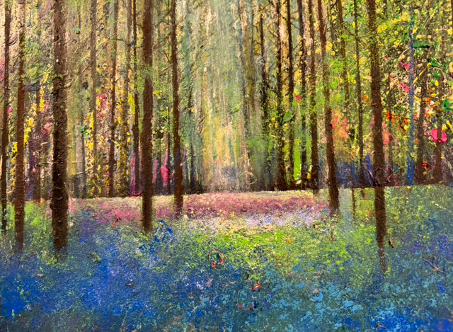 Original Painting- Landscape- Intense Blue