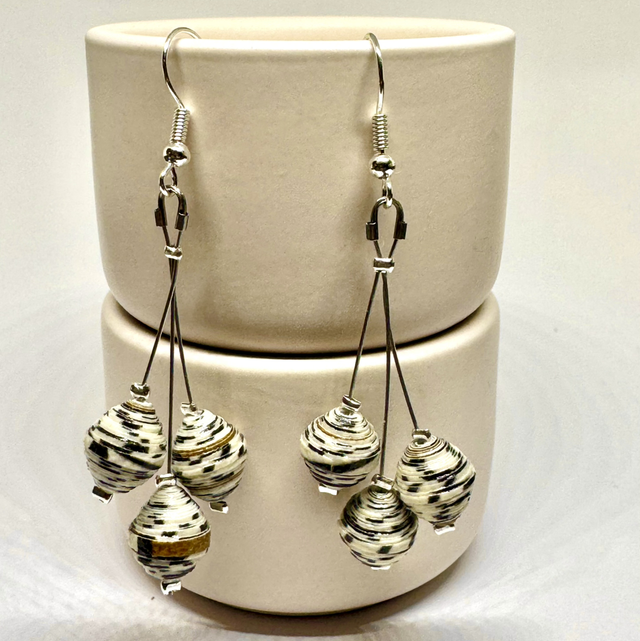 Boucles d’oreilles « Trilogie élégante »  