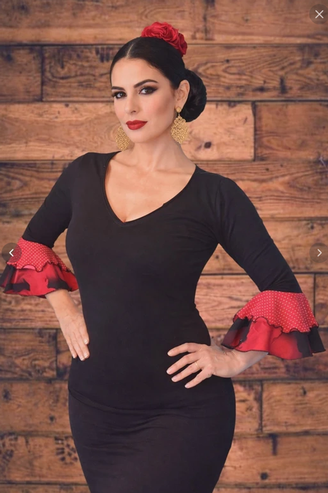 411 Taille S Top flamenco bohème
