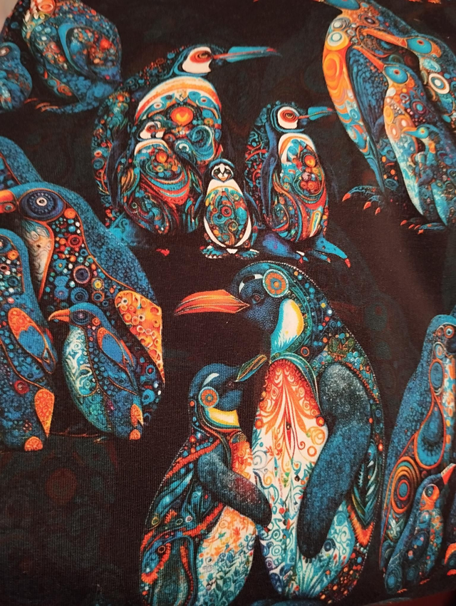 Tissu French Terry Pingouins POUR COMMANDE 