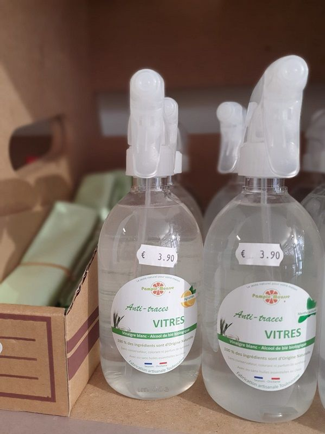 Anti-traces vitres sprayeur ou bidon - Pample'Mousse