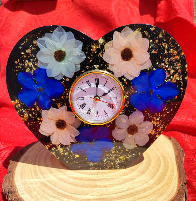 Horloge de table Cœur