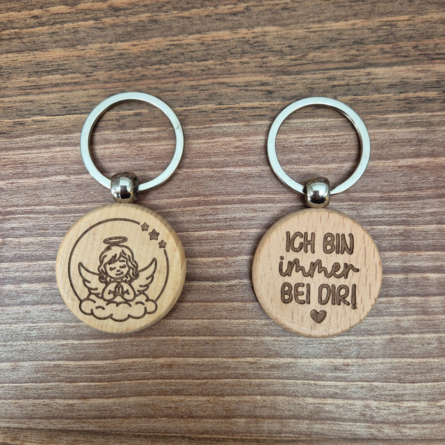 Schlüsselanhänger, Ich bin immer bei Dir