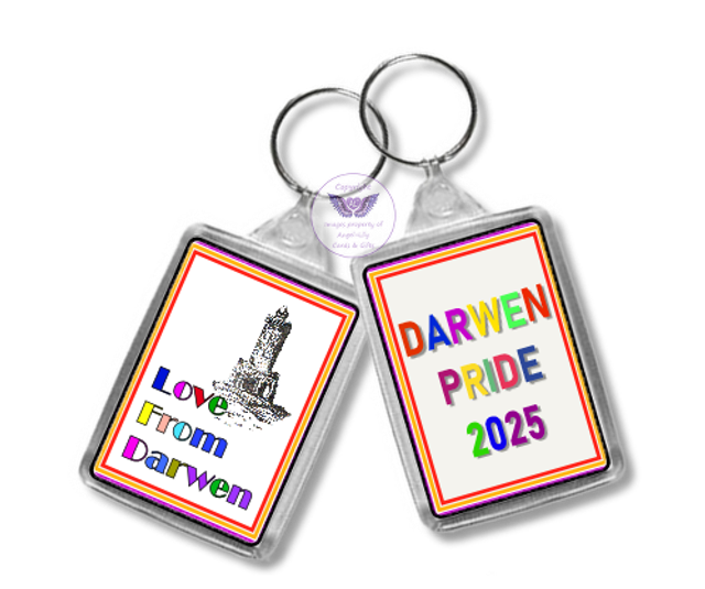Darwen Pride Oblong Keyring -OKR07