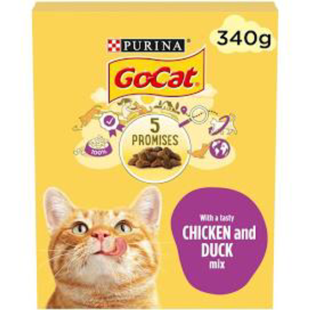 Go-Cat with a Tasty Chicken and Duck Mix 1+ Years 340g