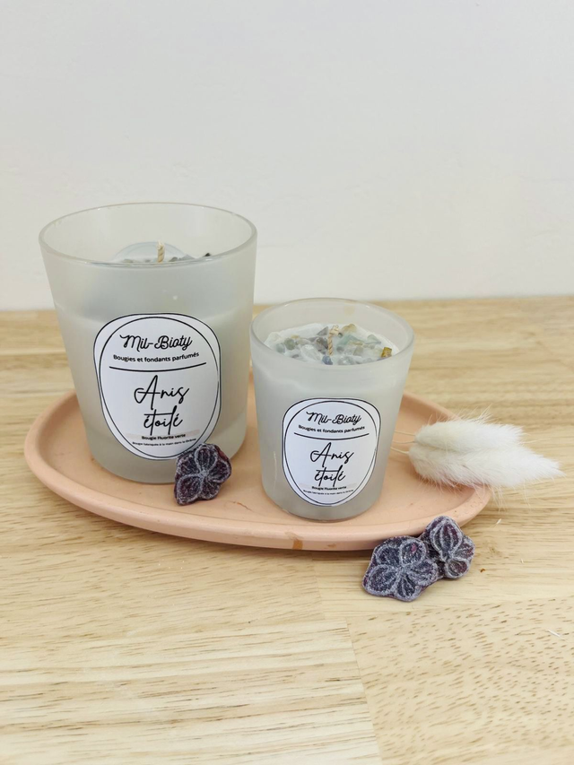 Bougie Fluorite verte : Anis étoilé 