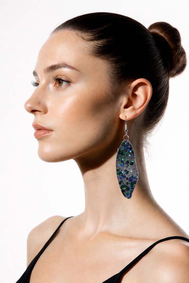 Boucles papillon grand modèle - Collection Iris électrique 