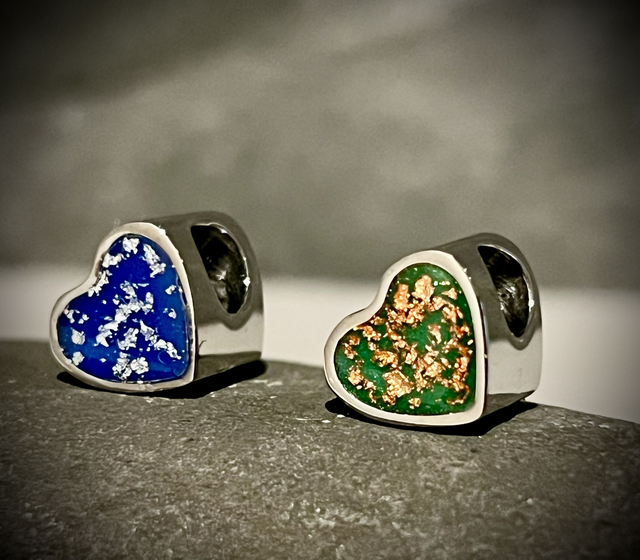 Custom Made Memorial Heart Charm