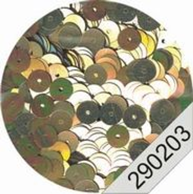 Pailletten shell gold - ca. 600 stuks (290203)