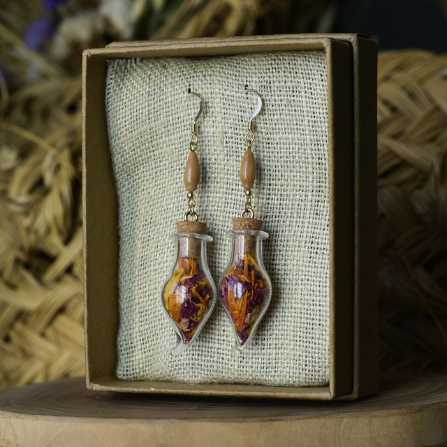 boucles fioles gold rose &amp; calendula