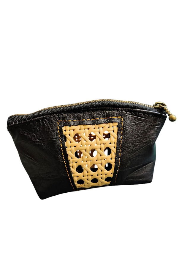 Pochette ou bourse bohème chic - noir