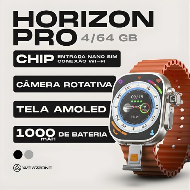 Horizon Pro 4G/5G AMOLED | Câmera Rotativa + NFC | 64Gb de Armazenamento e 4Gb de Ram 