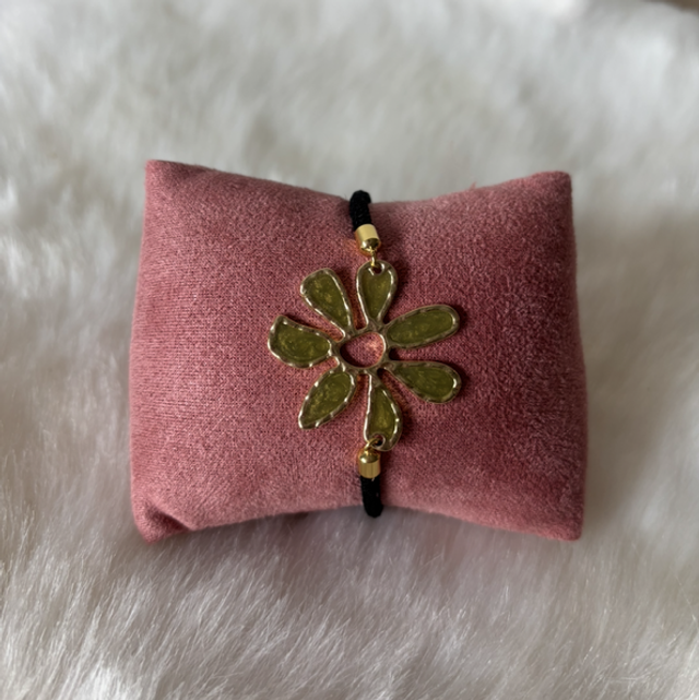 Bracelet Flora kaki