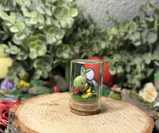 Mini Cloche - Tortue sylvestre moussue