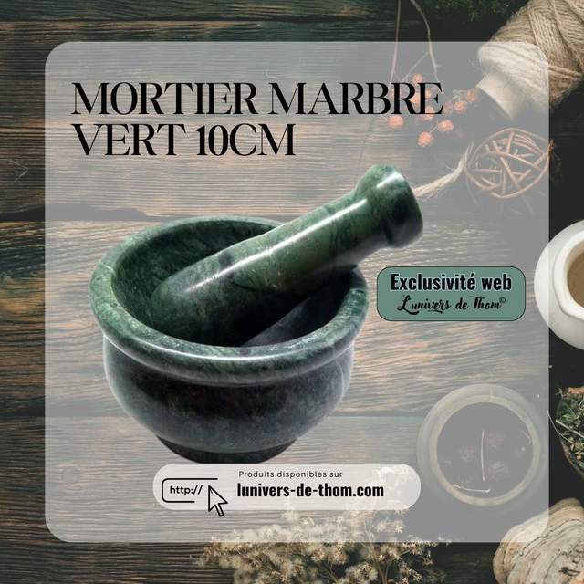 Mortier en marbre vert