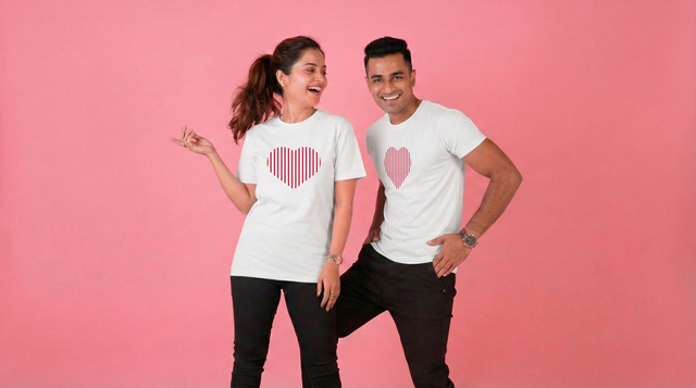 T-Shirt Filgood Collection Saint Valentin - Stripes