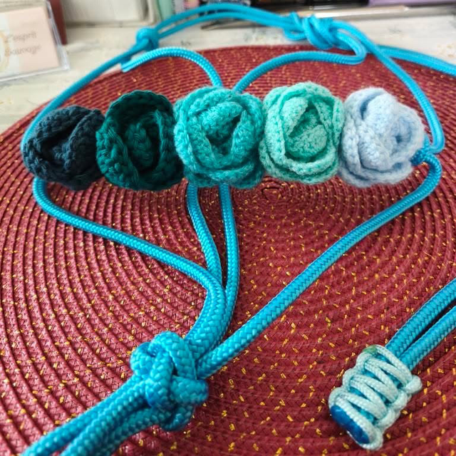 Licol Rosalia taille COB - dégradé bleu