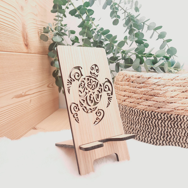 Support Smartphone - Modèle Tortue Tahitienne