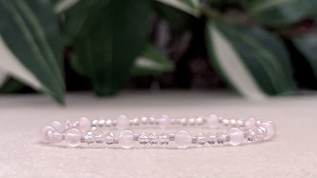 Bracelet | Quartz Rose - Sobre