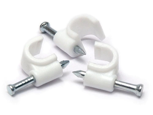 Support de câble avec clou 50 pièces