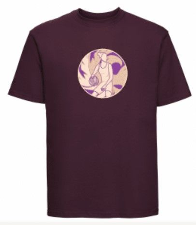 T-Shirt blanc 1 flocage Eragny Lady Basket - MF