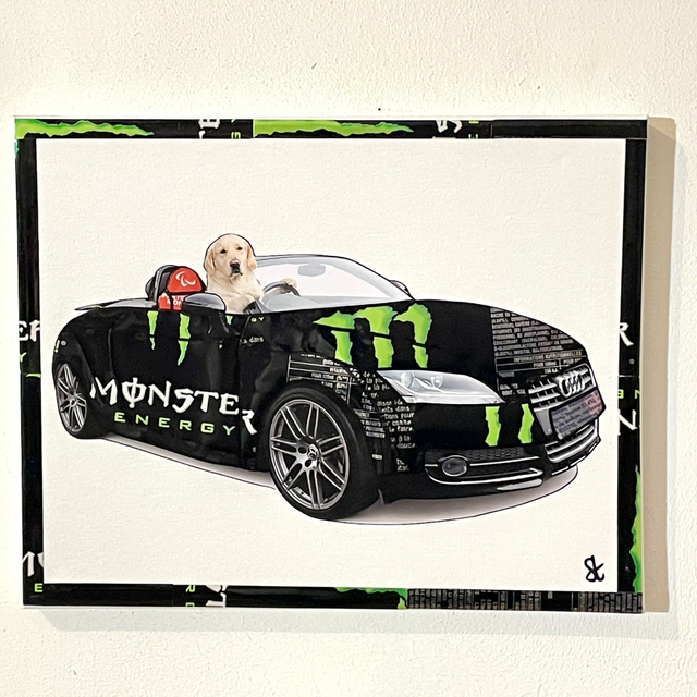 Tableau chien personnalisé, châssis toile 