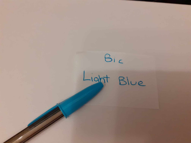 Zelebs in shed CHOOSE YOUR MARKER Bic Cristal Pen LIGHT BLUE