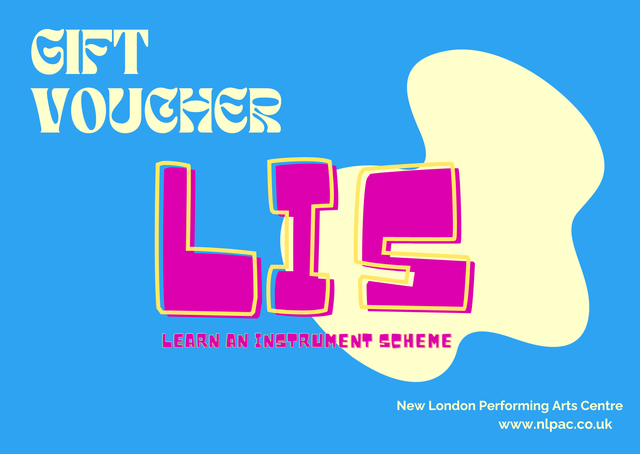 Gift Voucher - 4 Private Music Lessons (Learn an Instrument Scheme) 