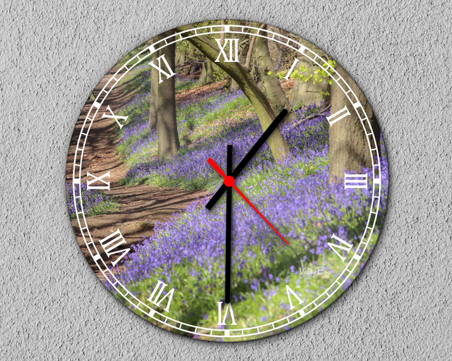 “Bluebell Woodland” Clock    