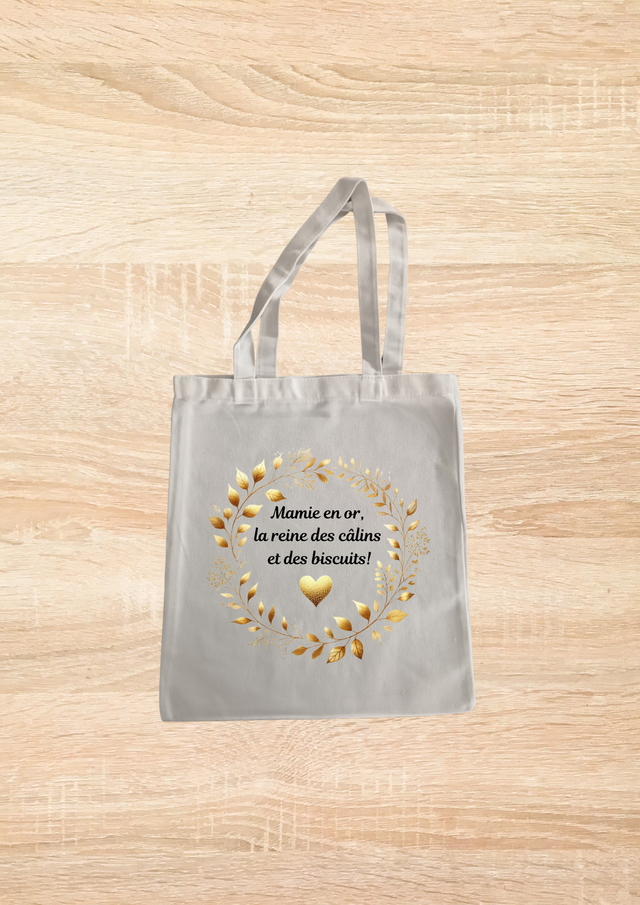 Sac fourre tout mamie en or  la reine des câlin