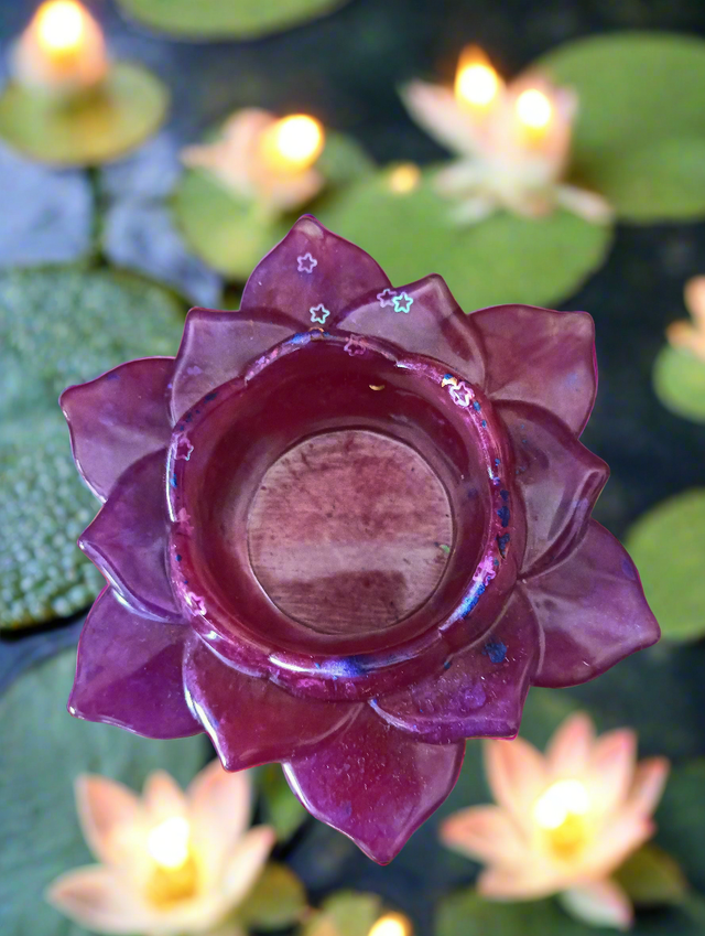 Lotusbloem Waxinelichthouder