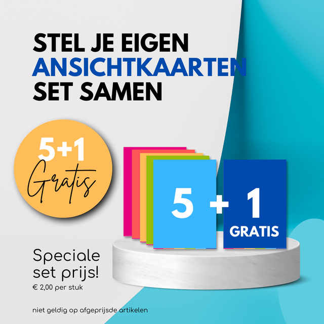 SAMENSTELLEN | Set van 6 ansichtkaarten A6