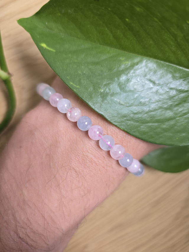 Bracelet Béryls, perles de 6 mm (Qualité AA+)