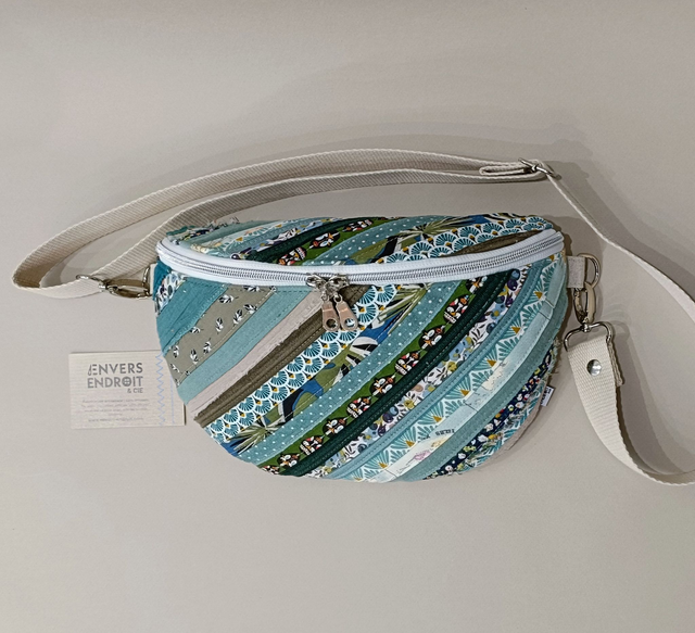 Sac banane en chutes de tissu