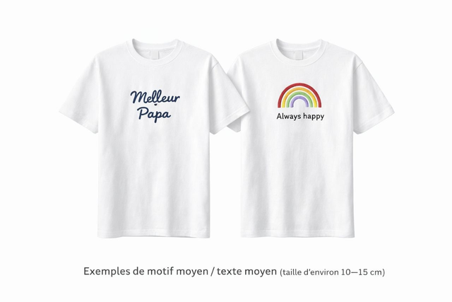 T-shirt personnalisé unisexe - 100% coton