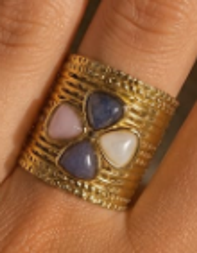 Bague trèfle bohm