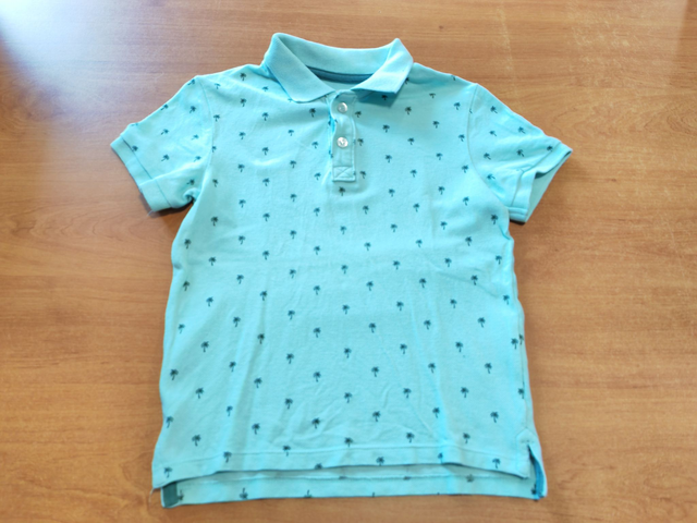 Polo bleu en 5 ans