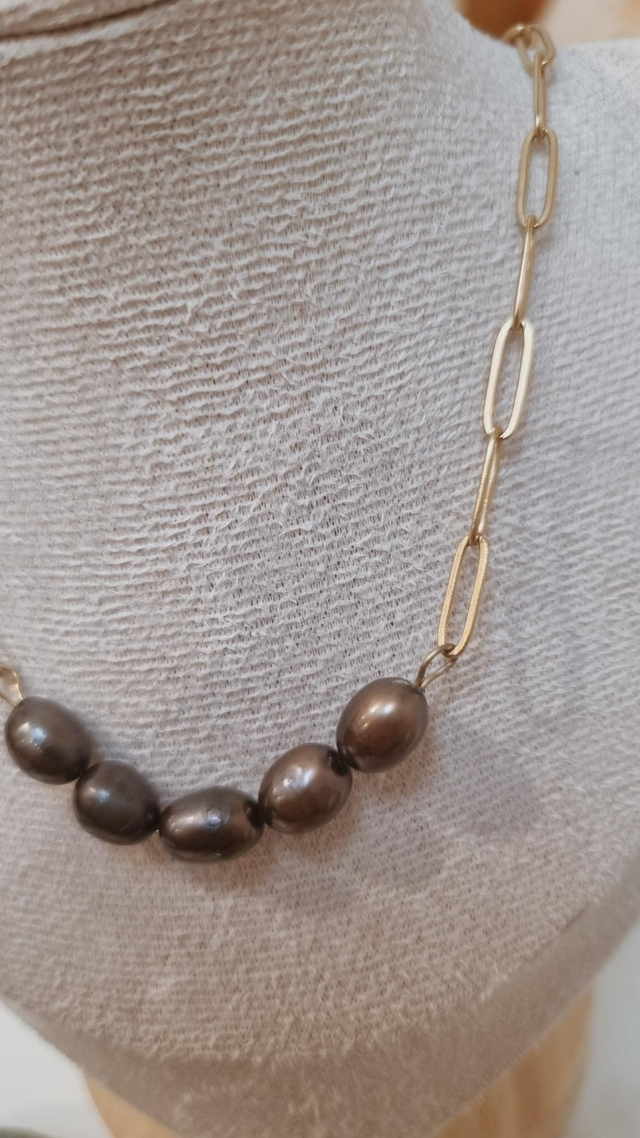 Collier perle d'eau douce