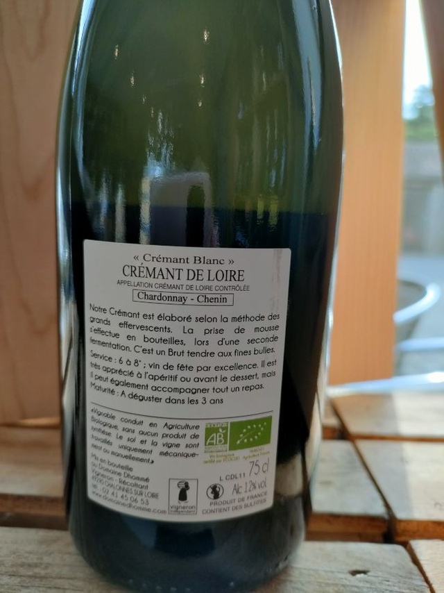 Crémant blanc - Domaine Dhommé (Clarisse et Quentin Dhommé)