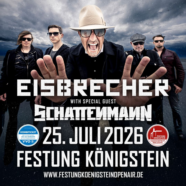EISBRECHER - Samstag, 25.07.2026 Fanticket