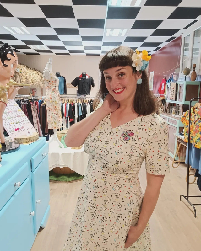 Robe balançoire « Retro Cats »