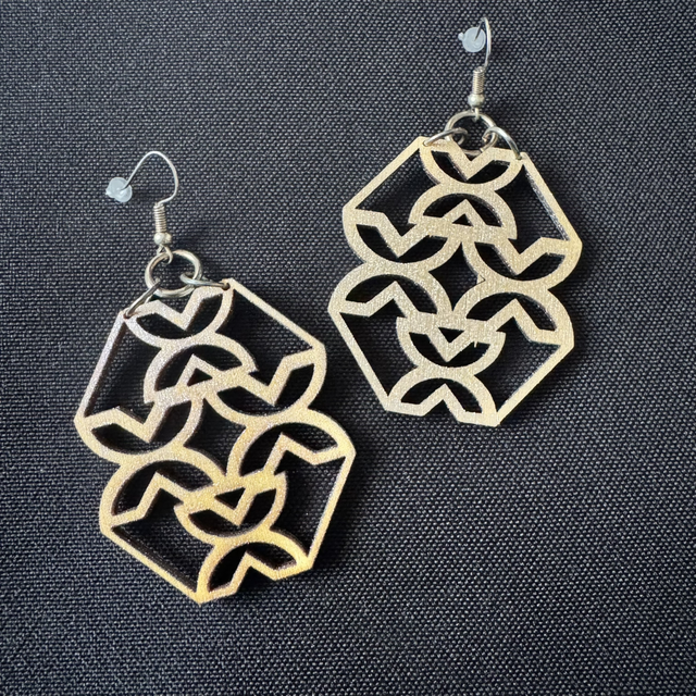Abstract dimension Earrings 